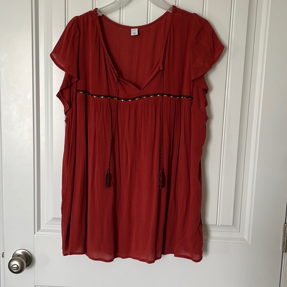 Burnt colored blouse
